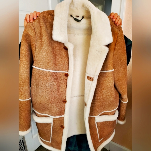 overland Jackets & Coats Overland Sherling Jacket Tan Xl 48 Poshmark